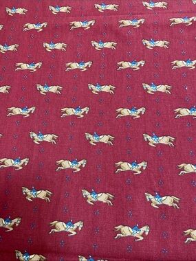 New Waverly Fabric Material  ‘Hunt Club’ 92” X 48” wide Cotton Screen Print.